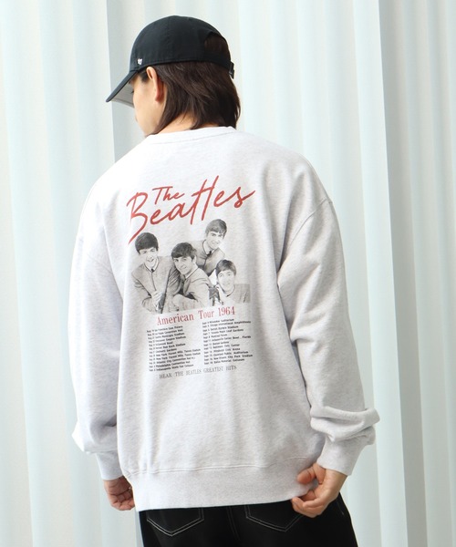 【セール】【THE BEATLES/ザ ビートルズ】ツアーフォトプリント 裏毛スウェット トレーナー（スウェット）｜The Beatles（ザビートルズ）