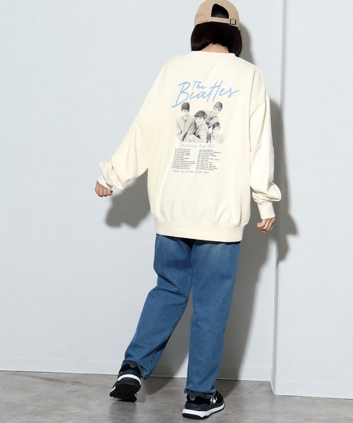 【セール】【THE BEATLES/ザ ビートルズ】ツアーフォトプリント 裏毛スウェット トレーナー（スウェット）｜The Beatles（ザビートルズ）