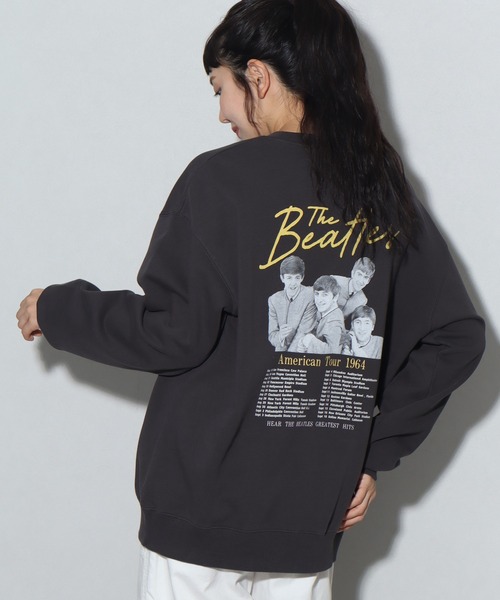 【セール】【THE BEATLES/ザ ビートルズ】ツアーフォトプリント 裏毛スウェット トレーナー（スウェット）｜The Beatles（ザビートルズ）