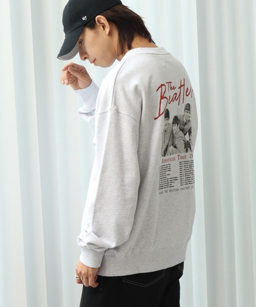 【セール】【THE BEATLES/ザ ビートルズ】ツアーフォトプリント 裏毛スウェット トレーナー（スウェット）｜The Beatles（ザビートルズ）