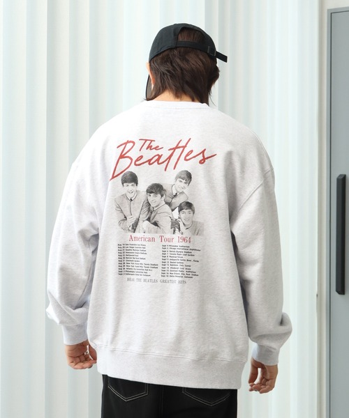 【セール】【THE BEATLES/ザ ビートルズ】ツアーフォトプリント 裏毛スウェット トレーナー（スウェット）｜The Beatles（ザビートルズ）