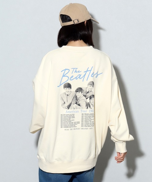 【セール】【THE BEATLES/ザ ビートルズ】ツアーフォトプリント 裏毛スウェット トレーナー（スウェット）｜The Beatles（ザビートルズ）
