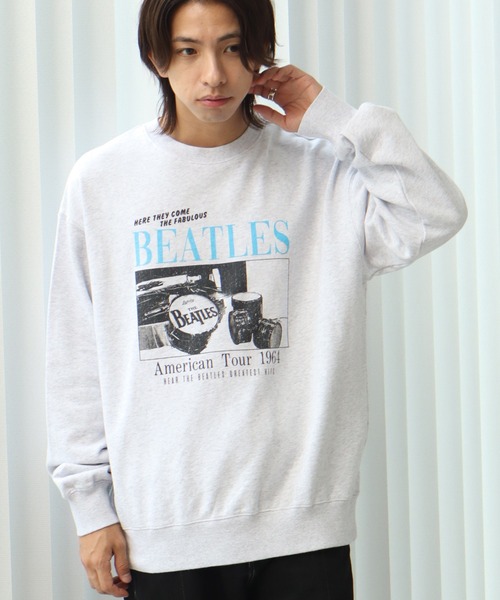 【セール】【THE BEATLES/ザ ビートルズ】ツアーフォトプリント 裏毛スウェット トレーナー（スウェット）｜The Beatles（ザビートルズ）