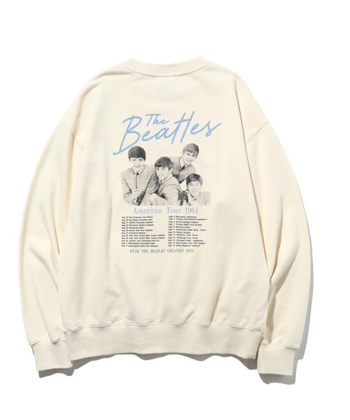 【セール】【THE BEATLES/ザ ビートルズ】ツアーフォトプリント 裏毛スウェット トレーナー（スウェット）｜The Beatles（ザビートルズ）