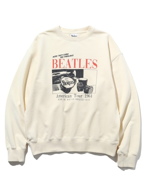 【セール】【THE BEATLES/ザ ビートルズ】ツアーフォトプリント 裏毛スウェット トレーナー（スウェット）｜The Beatles（ザビートルズ）