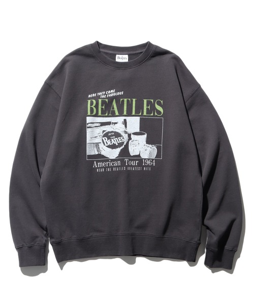 【セール】【THE BEATLES/ザ ビートルズ】ツアーフォトプリント 裏毛スウェット トレーナー（スウェット）｜The Beatles（ザビートルズ）