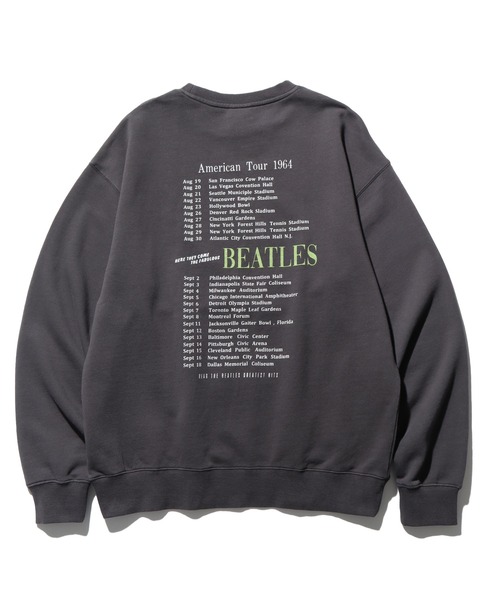 【セール】【THE BEATLES/ザ ビートルズ】ツアーフォトプリント 裏毛スウェット トレーナー（スウェット）｜The Beatles（ザビートルズ）