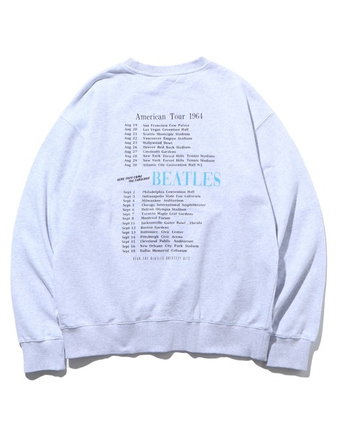 【セール】【THE BEATLES/ザ ビートルズ】ツアーフォトプリント 裏毛スウェット トレーナー（スウェット）｜The Beatles（ザビートルズ）