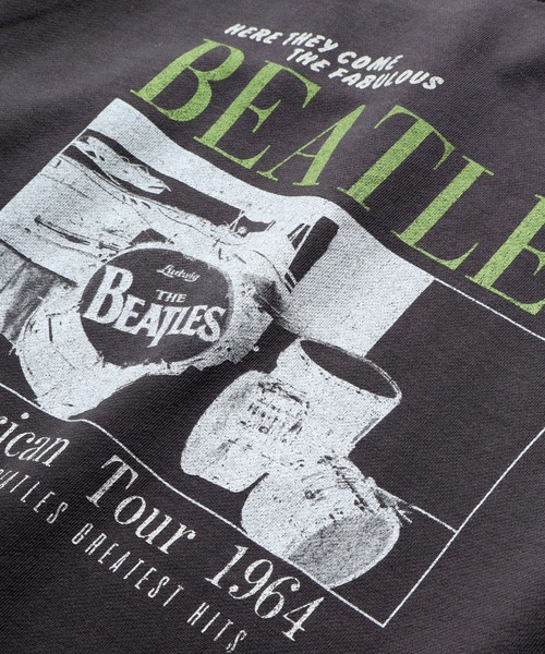 【セール】【THE BEATLES/ザ ビートルズ】ツアーフォトプリント 裏毛スウェット トレーナー（スウェット）｜The Beatles（ザビートルズ）
