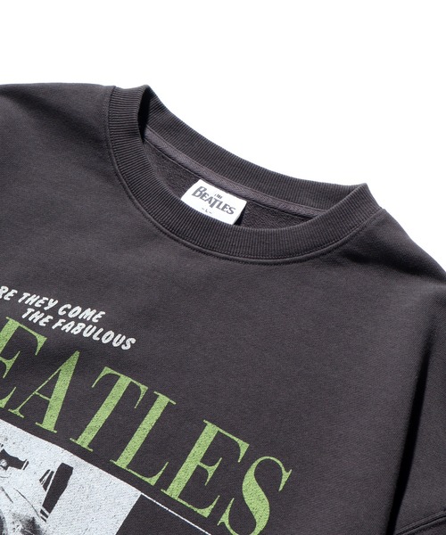 【セール】【THE BEATLES/ザ ビートルズ】ツアーフォトプリント 裏毛スウェット トレーナー（スウェット）｜The Beatles（ザビートルズ）