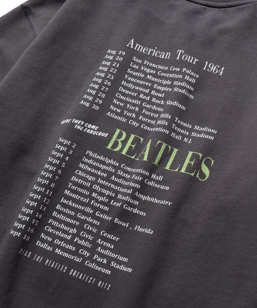 【セール】【THE BEATLES/ザ ビートルズ】ツアーフォトプリント 裏毛スウェット トレーナー（スウェット）｜The Beatles（ザビートルズ）