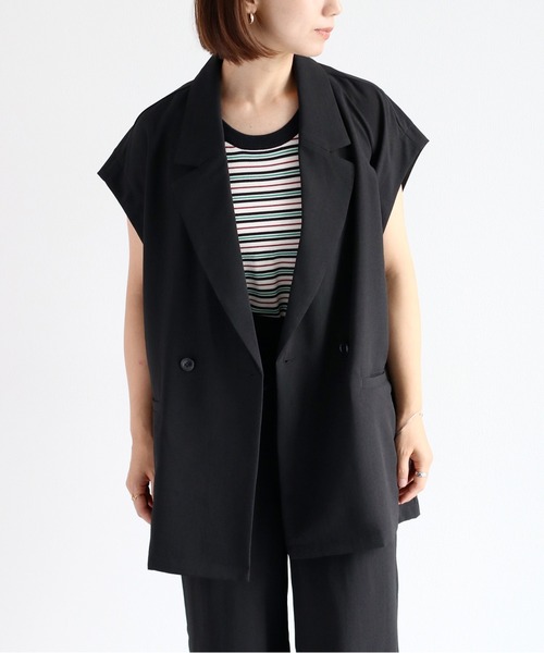 cepo（セポ）の「【速乾・イージーケア】フレンチテーラージャケット 《セットアップ可能》（テーラードジャケット・レディース・ブラウン/ブラック・M）」の20枚目の写真