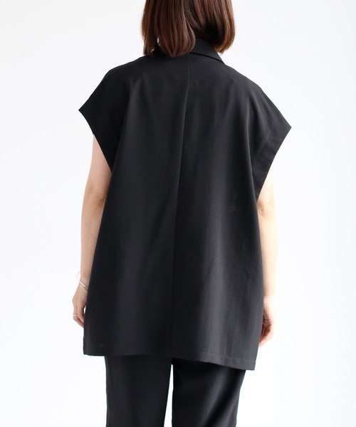 cepo（セポ）の「【速乾・イージーケア】フレンチテーラージャケット 《セットアップ可能》（テーラードジャケット・レディース・ブラウン/ブラック・M）」の22枚目の写真