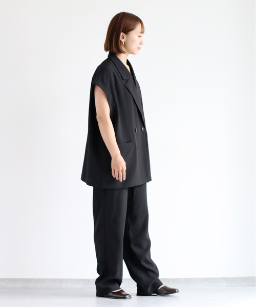 cepo（セポ）の「【速乾・イージーケア】フレンチテーラージャケット 《セットアップ可能》（テーラードジャケット・レディース・ブラウン/ブラック・M）」の19枚目の写真