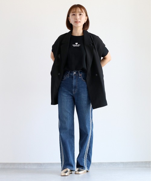 cepo（セポ）の「【速乾・イージーケア】フレンチテーラージャケット 《セットアップ可能》（テーラードジャケット・レディース・ブラウン/ブラック・M）」の16枚目の写真