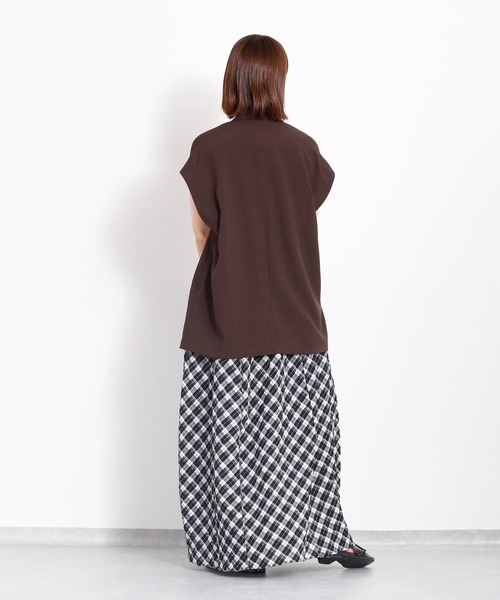 cepo（セポ）の「【速乾・イージーケア】フレンチテーラージャケット 《セットアップ可能》（テーラードジャケット・レディース・ブラウン/ブラック・M）」の5枚目の写真