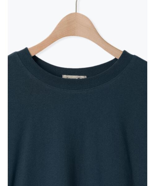 Samansa Mos2（サマンサ モスモス）の「後ろギャザー切替チュニックTシャツ（Tシャツ/カットソー・レディース・キナリ/グリーン/オフホワイト/チャコールグレー・F）」の19枚目の写真