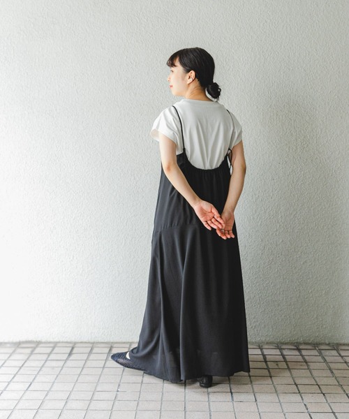 ITEMS URBANRESEARCH（アイテムズ アーバンリサーチ）の「キャミワンピース（ワンピース・レディース・ブラック/チャコールグレー・FREE）」の6枚目の写真