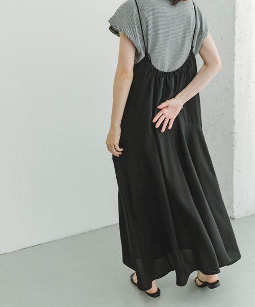 ITEMS URBANRESEARCH（アイテムズ アーバンリサーチ）の「キャミワンピース（ワンピース・レディース・ブラック/チャコールグレー・FREE）」の9枚目の写真