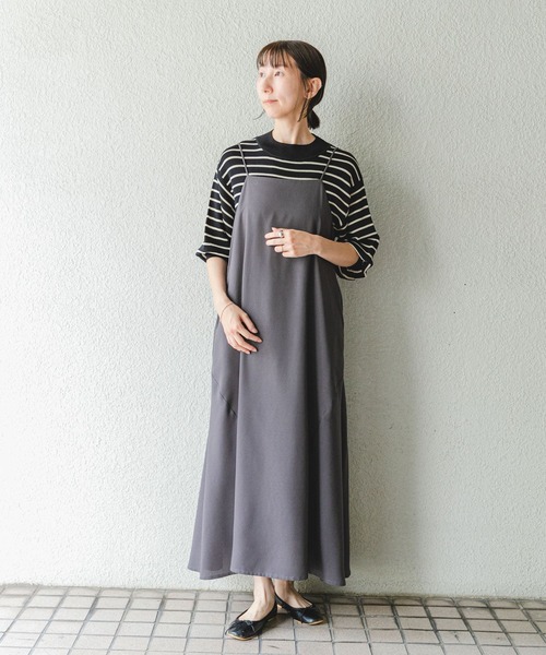 ITEMS URBANRESEARCH（アイテムズ アーバンリサーチ）の「キャミワンピース（ワンピース・レディース・ブラック/チャコールグレー・FREE）」の15枚目の写真