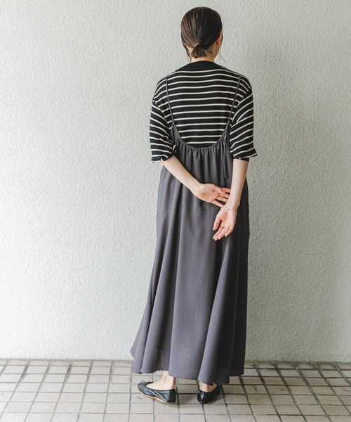 ITEMS URBANRESEARCH（アイテムズ アーバンリサーチ）の「キャミワンピース（ワンピース・レディース・ブラック/チャコールグレー・FREE）」の16枚目の写真