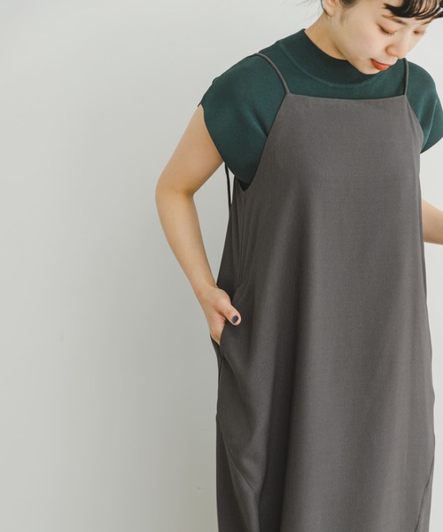 ITEMS URBANRESEARCH（アイテムズ アーバンリサーチ）の「キャミワンピース（ワンピース・レディース・ブラック/チャコールグレー・FREE）」の18枚目の写真