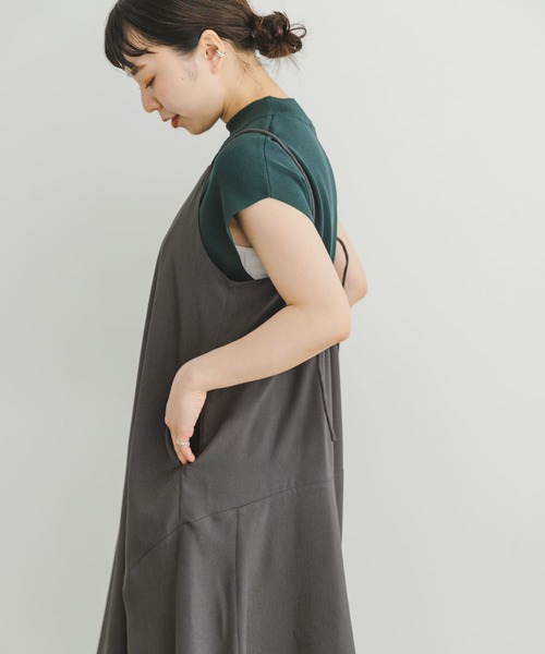 ITEMS URBANRESEARCH（アイテムズ アーバンリサーチ）の「キャミワンピース（ワンピース・レディース・ブラック/チャコールグレー・FREE）」の19枚目の写真