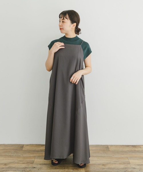 ITEMS URBANRESEARCH（アイテムズ アーバンリサーチ）の「キャミワンピース（ワンピース・レディース・ブラック/チャコールグレー・FREE）」の22枚目の写真