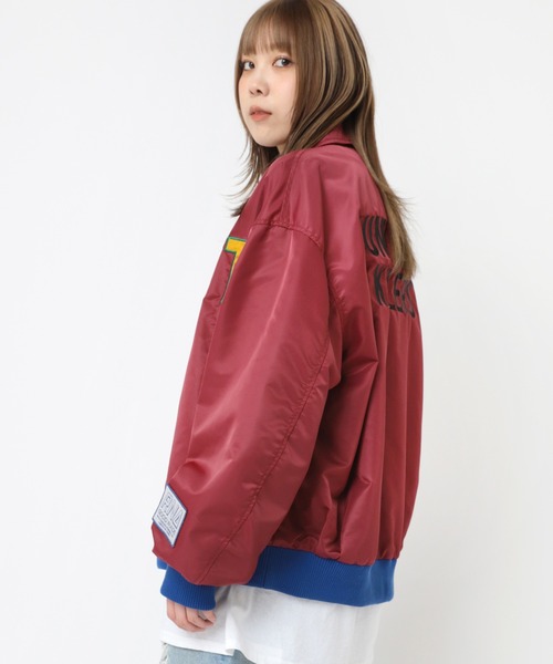 RNA(アールエヌエー)の「J2114 ライトスタジャン(スタジャン・レディース・バーガンディー/ブラック/ライトブラウン・MEDIUM)」の6枚目の写真