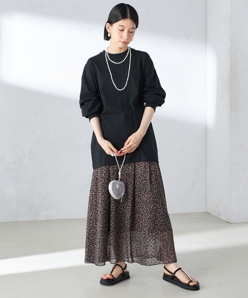 セール】【SHIPS別注】onit:〈手洗い可能〉バック デザイン ロング TEE