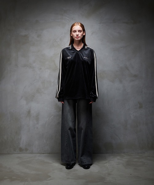 selle glant（セレグランテ）の「WASH CURVE DENIM PANTS/ウォッシュカーブデニムパンツ（デニムパンツ・メンズ・グレー/ブラック/インディゴブルー・SMALL/MEDIUM/LARGE）」の4枚目の写真