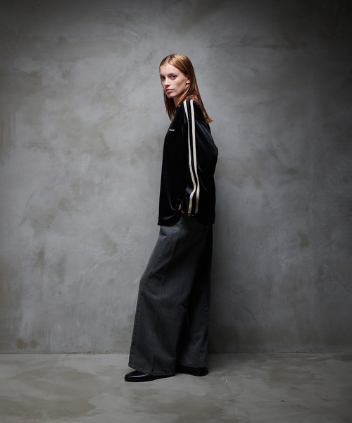 selle glant（セレグランテ）の「WASH CURVE DENIM PANTS/ウォッシュカーブデニムパンツ（デニムパンツ・メンズ・グレー/ブラック/インディゴブルー・SMALL/MEDIUM/LARGE）」の5枚目の写真