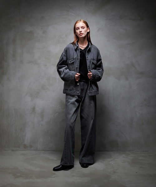 selle glant（セレグランテ）の「WASH CURVE DENIM PANTS/ウォッシュカーブデニムパンツ（デニムパンツ・メンズ・グレー/ブラック/インディゴブルー・SMALL/MEDIUM/LARGE）」の8枚目の写真