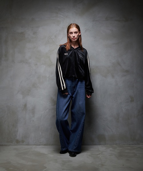 selle glant（セレグランテ）の「WASH CURVE DENIM PANTS/ウォッシュカーブデニムパンツ（デニムパンツ・メンズ・グレー/ブラック/インディゴブルー・SMALL/MEDIUM/LARGE）」の19枚目の写真