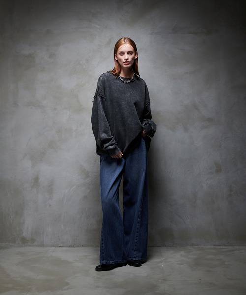 selle glant（セレグランテ）の「WASH CURVE DENIM PANTS/ウォッシュカーブデニムパンツ（デニムパンツ・メンズ・グレー/ブラック/インディゴブルー・SMALL/MEDIUM/LARGE）」の16枚目の写真