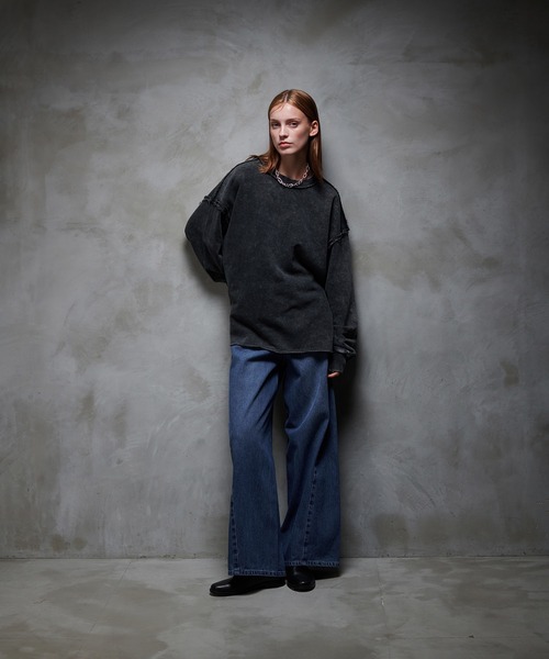 selle glant（セレグランテ）の「WASH CURVE DENIM PANTS/ウォッシュカーブデニムパンツ（デニムパンツ・メンズ・グレー/ブラック/インディゴブルー・SMALL/MEDIUM/LARGE）」の17枚目の写真