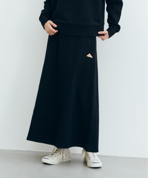 KELTY（ケルティ）の「ワンポイントロゴ トレイルボトムシェル（スカート・レディース・アイボリー/ブラック/ヘザーグレー/ダークグリーン/ネイビー・FREE）」の2枚目の写真