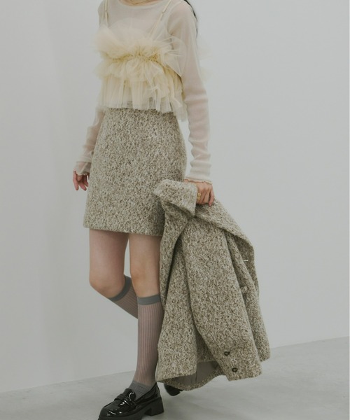 Olu.（オルドット）の「ブークレスカートパンツ[セットアップ可能]（その他パンツ・レディース・ミックスグレー/ブラウン系その他・0/1）」の17枚目の写真