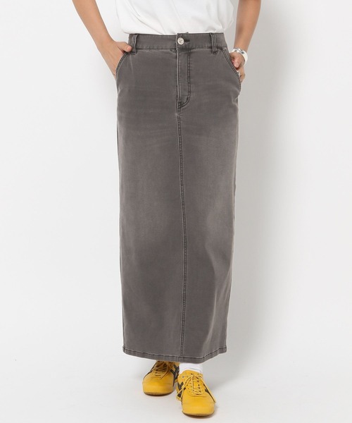 HEREIAM（ヘレイアム）の「【HEREIAM】アスレチックデニムナロースカート（デニムスカート・レディース・ブラック/インディゴブルー・MEDIUM/SMALL）」の21枚目の写真