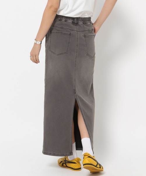 HEREIAM（ヘレイアム）の「【HEREIAM】アスレチックデニムナロースカート（デニムスカート・レディース・ブラック/インディゴブルー・MEDIUM/SMALL）」の20枚目の写真