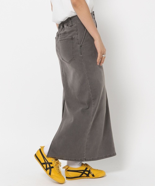 HEREIAM（ヘレイアム）の「【HEREIAM】アスレチックデニムナロースカート（デニムスカート・レディース・ブラック/インディゴブルー・MEDIUM/SMALL）」の19枚目の写真