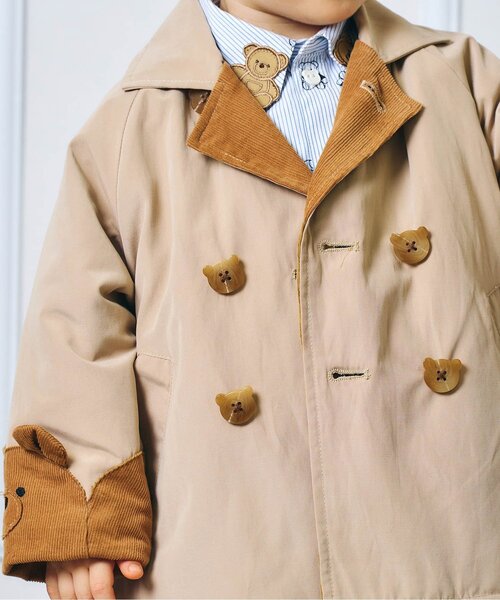 apres les cours（アプレレクール）の「tiny bear トレンチコート（トレンチコート・キッズ・ベージュ・120/110/100/90/80）」の13枚目の写真