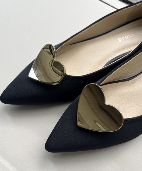 prose verse(プロズヴェール)の「2wayメタルハートパンプス(パンプス・レディース・ブラウン/ブラック系その他/ブラック・X-LARGE/LARGE/MEDIUM/SMALL)」の10枚目の写真