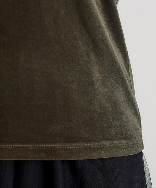 grove（グローブ）の「◆シアーカットベロアロンT（Tシャツ/カットソー・レディース・ブラック/ダークオリーブ・02/01/03/04/05）」の12枚目の写真