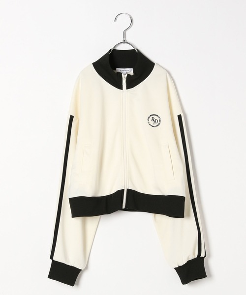 GLOBAL WORK（グローバルワーク）の「ショートトラックジャケット/137691（ジャージ・キッズ・アイボリー/ブラック・160cm/150cm/140cm/130cm）」の3枚目の写真