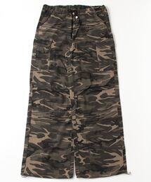 Chikashitsu + | ストリートファッション Chikashitsu + OaKS チカシツプラスオークス camo cargo wide pants カモ柄カーゴパンツ ワイドカーゴパンツ 迷彩カーゴパンツ カモフラパンツ ワイドパンツ 韓国ファッション 韓国 ストリート Y2K(カーゴパンツ)