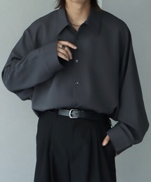 welise | 【welise/ウェライズ】リッチドレープスムース　長袖ワイドカフス オーバーサイズドルマンシャツ(シャツ/ブラウス)