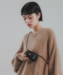 O0u | 【アップルレザー】ミニポーチショルダー 127539(ショルダーバッグ)