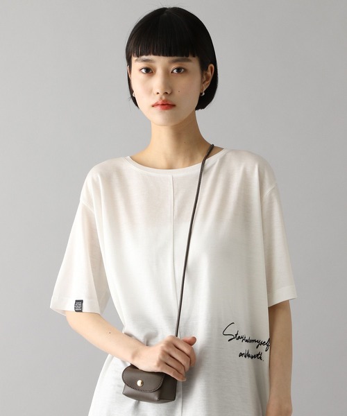 O0u（オーゼロユー）の「【アップルレザー】ミニポーチショルダー 127539（ショルダーバッグ・レディース・ブラウン/ブラック・ONE SIZE）」の9枚目の写真