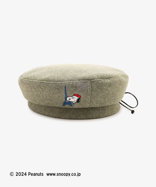 Afternoon Tea(アフタヌーンティー)の「バスクライクベレー帽/PEANUTS(ハンチング/ベレー帽・レディース・カーキ・ONE SIZE)」の3枚目の写真